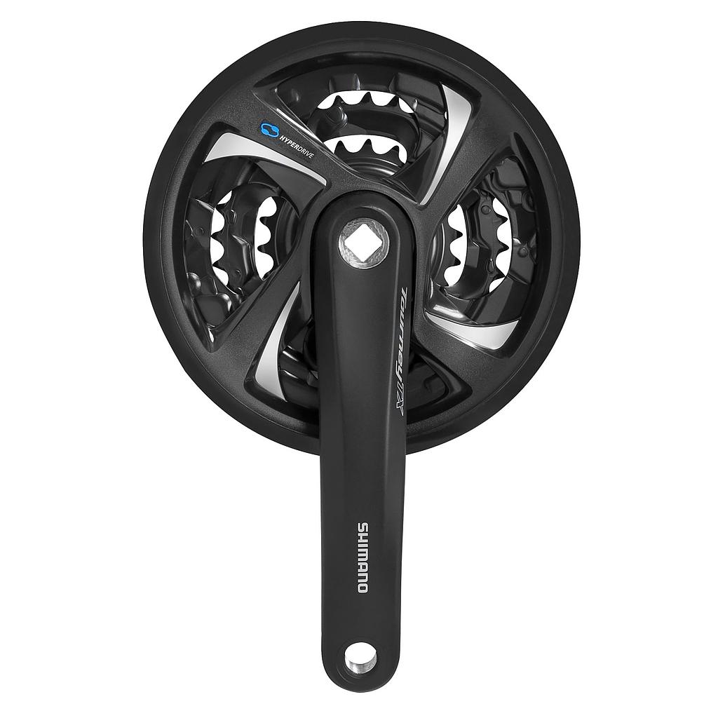 **SHIMANO TOURNEY CHAINSET BLACK 48/38/28T