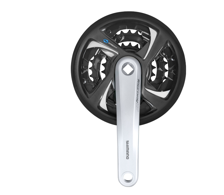 **SHIMANO TOURNEY CHAINSET SILVER 48/38/28T