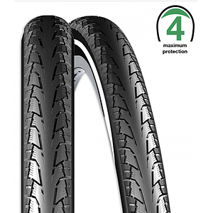 **REXWAY NEW ECLAIR  TYRE 700 X 28C 5mm PUNCTURE PROTECTION REFLECTIVE LINE BLACK