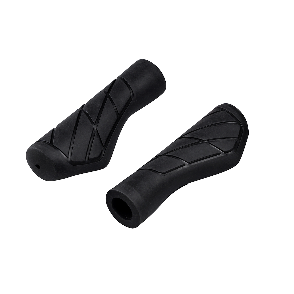 FORCE SHAPED HANDLEBAR GRIPS, BLACK
