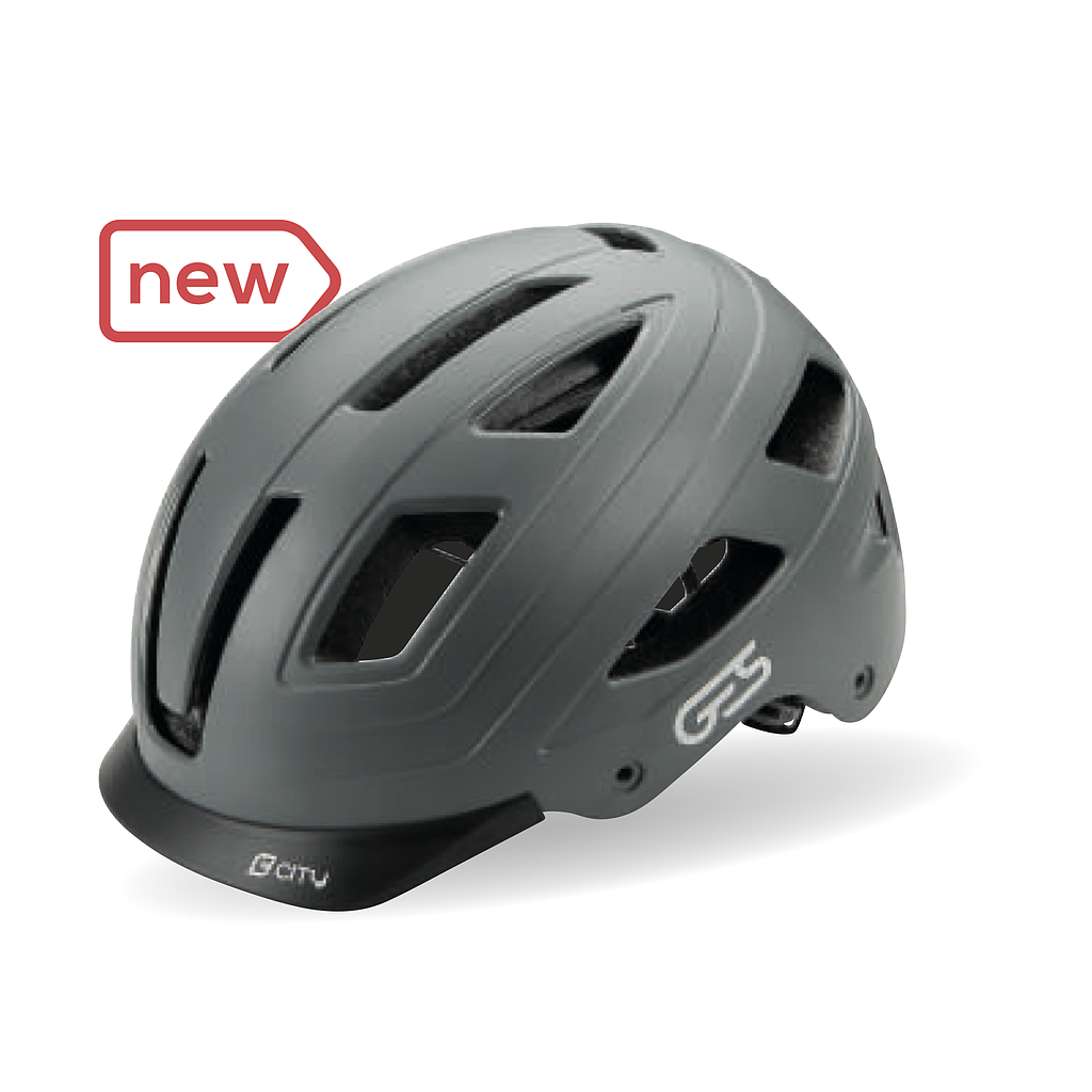 **GES CITY HELMET WITH LIGHT GREY M (54-58)