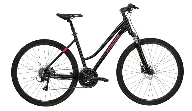 KROSS EVADO 4.0 BLACK/RASPBERRY  DL (19")