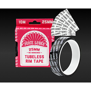 **JUICE LUBES TUBELESS SELF-ADHESIVE TAPE 25mm X 50 M WORKSHOP ROLL