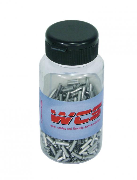 SACCON CABLE ENDS  (QTY 500) SILVER