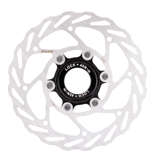 FORCE 140 mm CENTRE LOCK DISC BRAKE ROTOR, SILVER