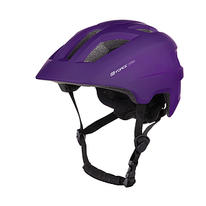 **FORCE ZEBU HELMET WITH LIGHT ( 51-56) PURPLE