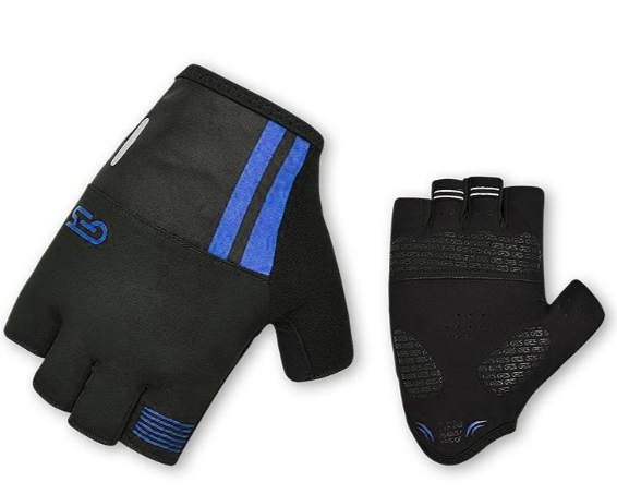 GESS COURSE MITTS L, BLACK/BLUE