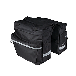 FORCE DOUBLE PANNIER BAG BLACK 2 x 10L