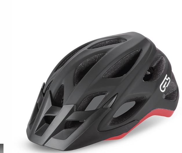 **GES TRAIL HELMET BLACK/RED M (54-58)