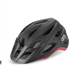 **GES TRAIL HELMET BLACK/RED L (58-62)
