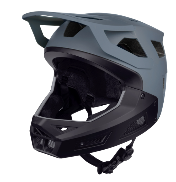 **FORCE DROP DOWNHILL HELMET GREY/BLACK L/XL (58-61)