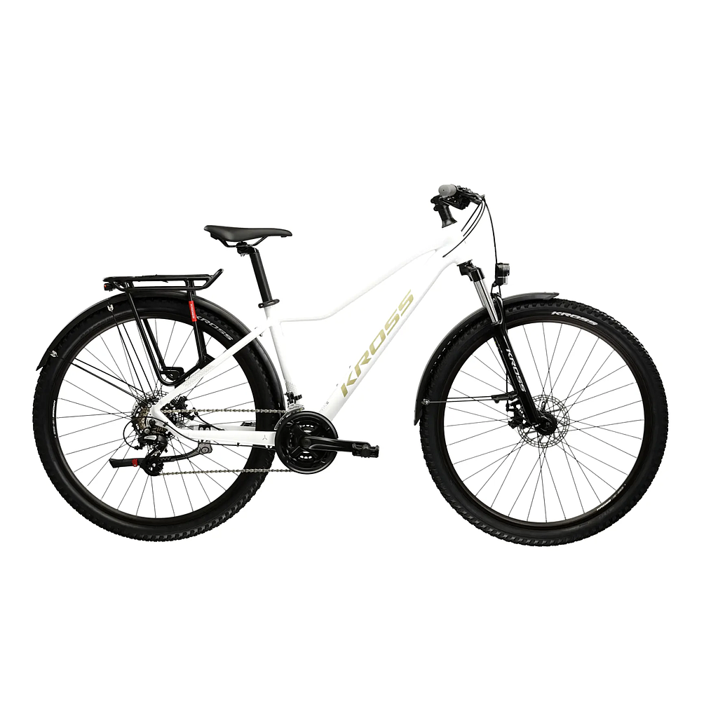 KROSS LEA 2.0 EQ 27" WHEEL (17")WHITE/GOLD/GLOSSY