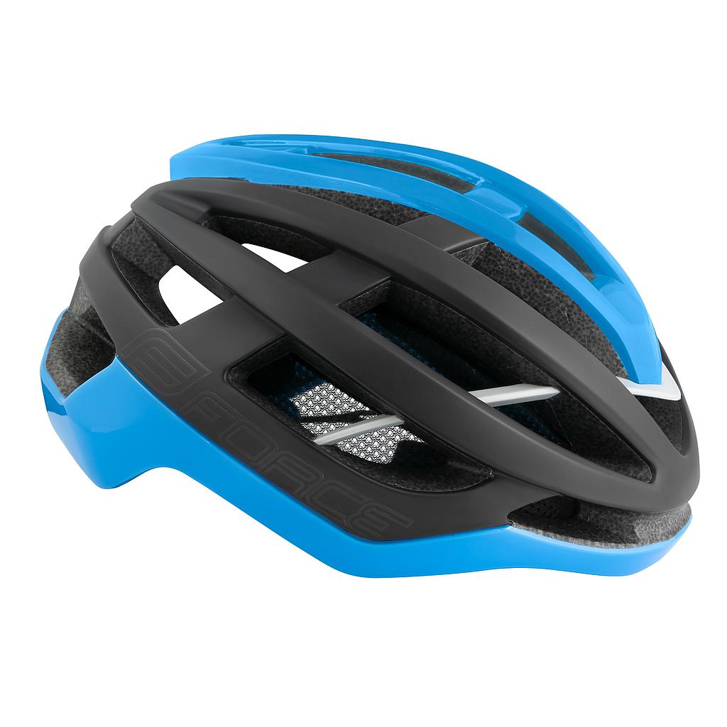 FORCE LYNX HELMET S-M, BLACK MATT-BLUE,