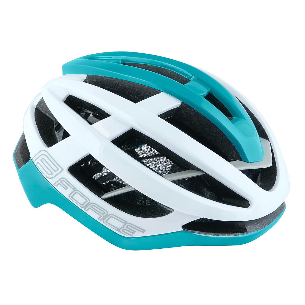 FORCE LYNX HELMET S-M, WHITE-TURQUOISE