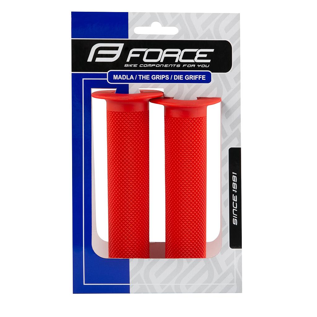 FORCE BMX GRIPS 130 RUBBER, RED,