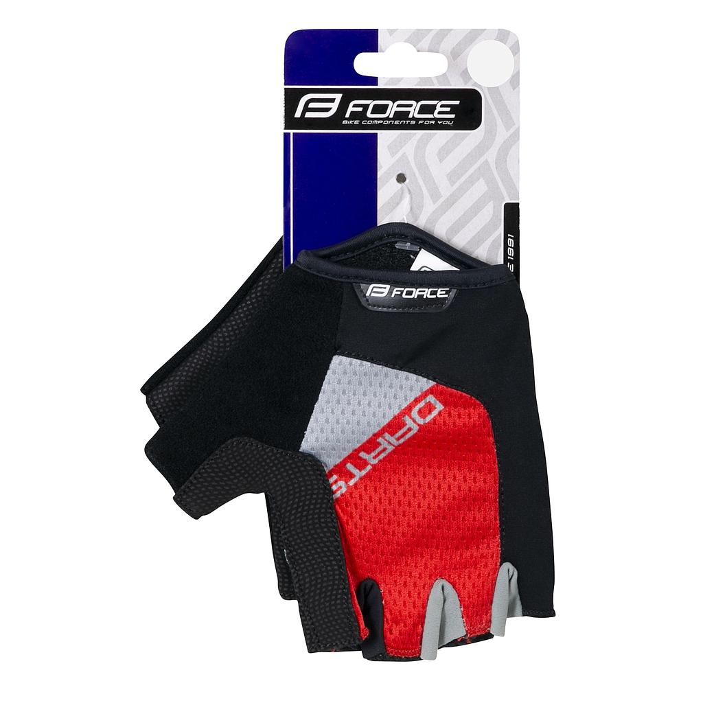 FORCE F DARTS GEL MITTS S,RED-GREY