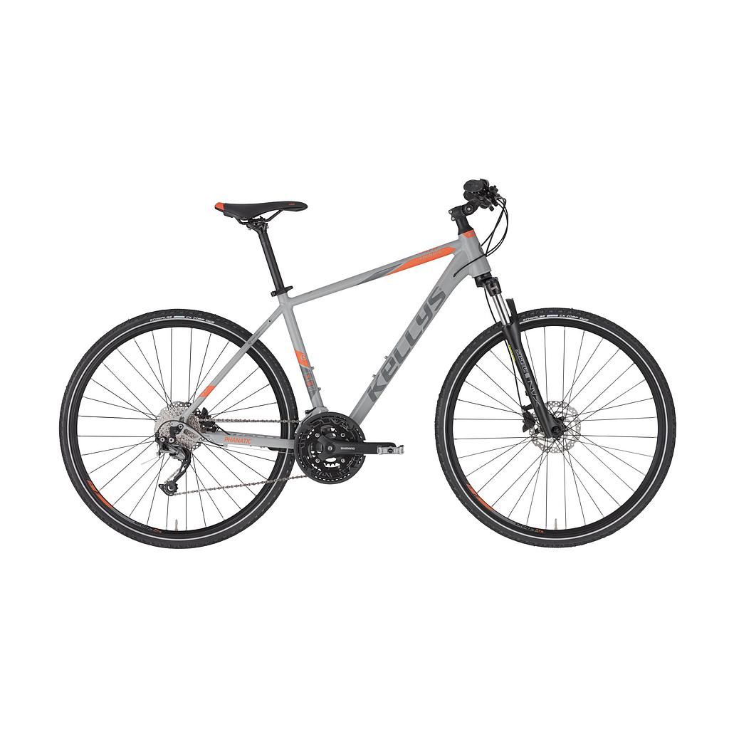 **KELLYS PHANATIC 30 GENTS HYBRID BIKE GREY 21"