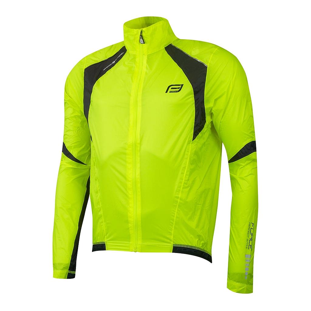 **FORCE X53 WINDPROOF JACKET FLUO/BALCK S/M