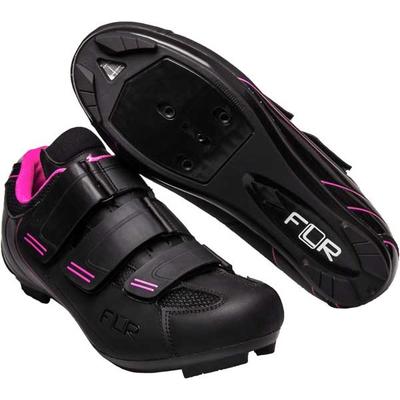 **FLR VELCRO ROAD SHOE BLACK/PINK S41