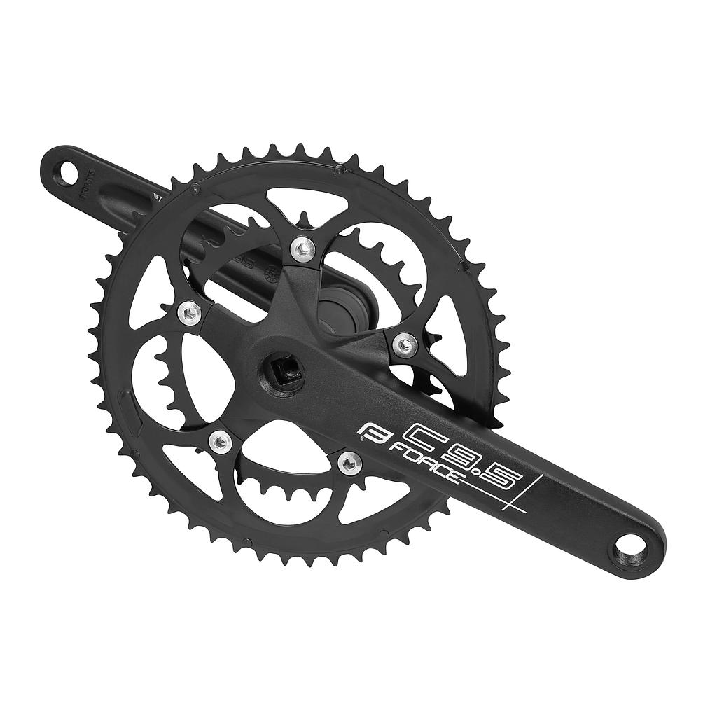 **FORCE ROAD CHAINSET BLACK 50/34T 175MM