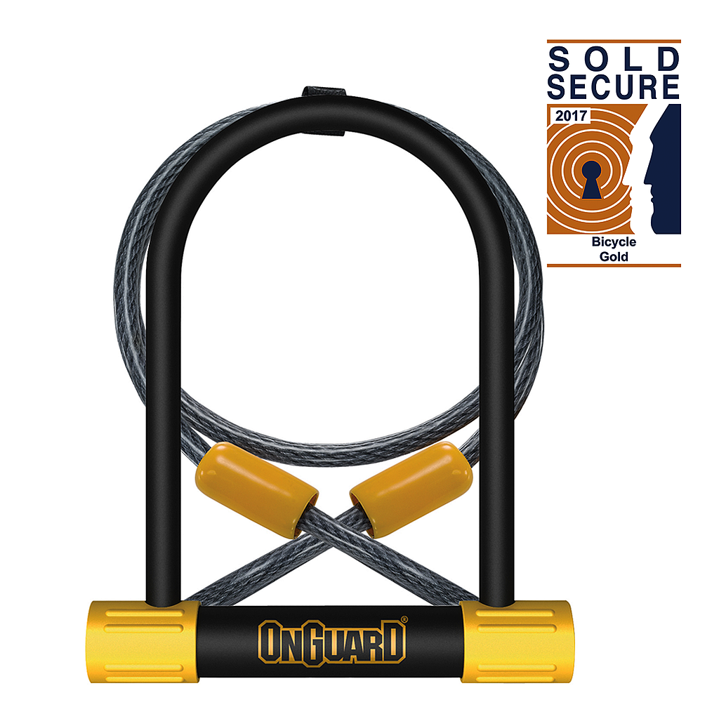 **ON GUARD BULLDOG U-LOCK &amp; CABLE 115MM x 230MM x 13MM