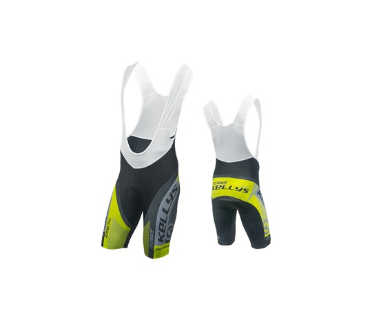 **KELLYS PRO RACE WITH PADDING BIBSHORTS YELLOW/GREY XL