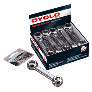 CYCLO DUMBELL SPANNER TOOL, BOX OF 10.