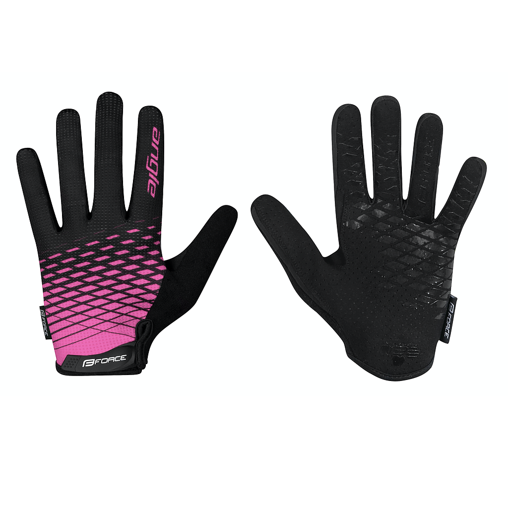 **FORCE ANGLE MTB SUMMER GLOVES SMALL PINK/BLACK