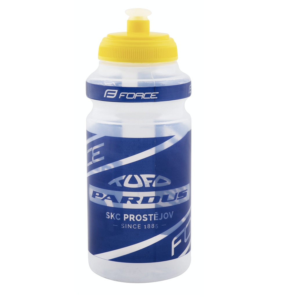 FORCE SKC TUFO PARDUS BOTTLE TRANSPARENT BLUE/YELLOW 0.5L