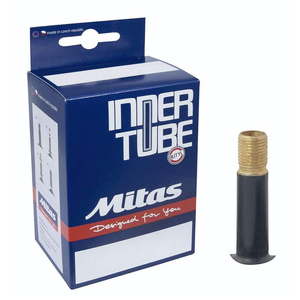 **MITAS SCHRADER (AUTO/CAR) VALVED TUBE 20X 1.50-2.10