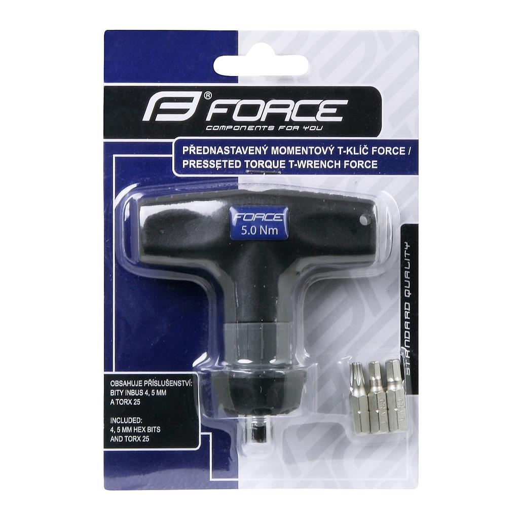 FORCE TORQUE TOOL INCLUDED: 4,5 MM HEX BITS &amp; 25 TORQUE BIT,