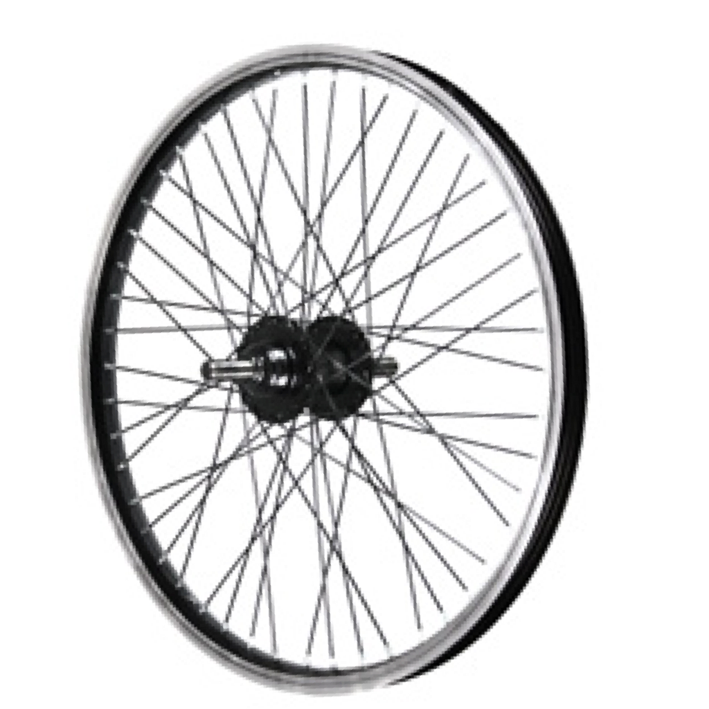 BMX REAR WHEEL 48 SPOKE 14MM AXLE 20 X 1.75 BLACK