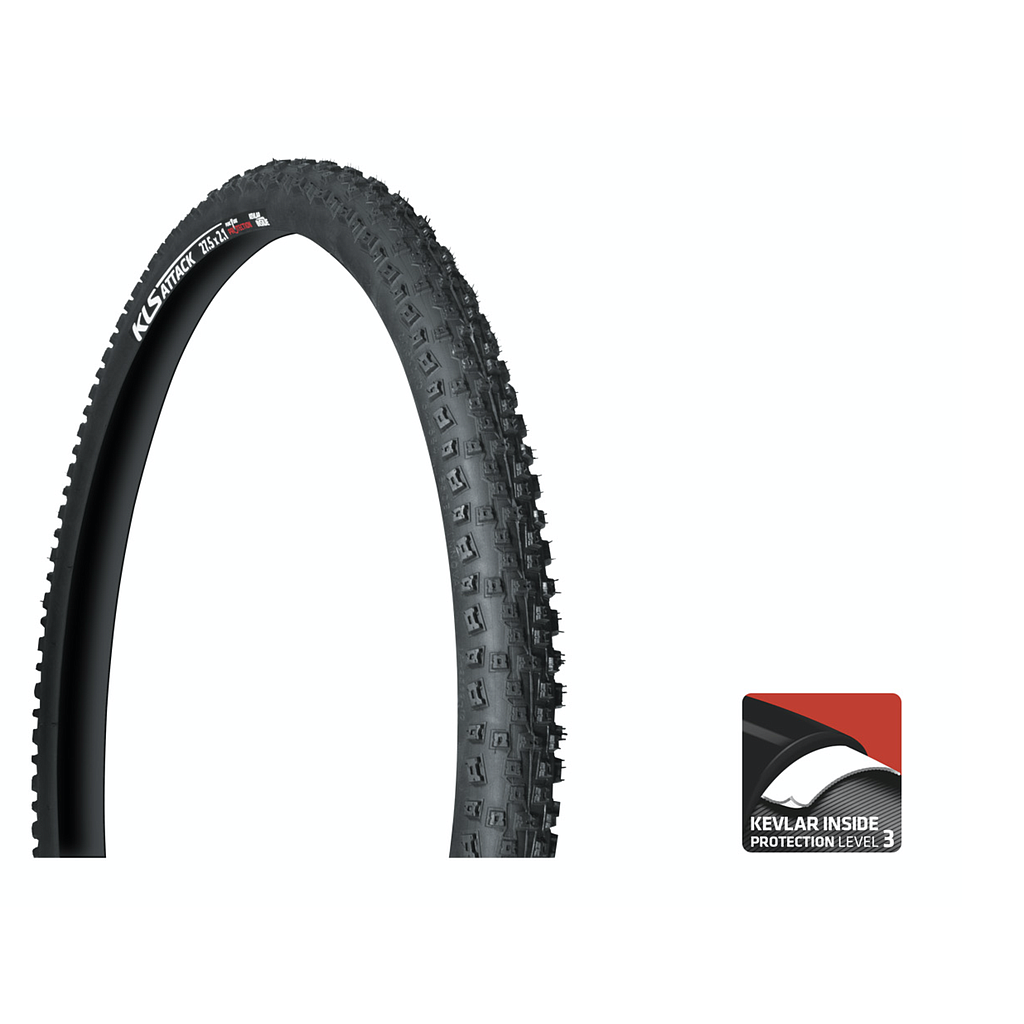 KELLYS KEVLAR INSIDE PROTECTION ATTACK TYRE 29.5 x 2.10