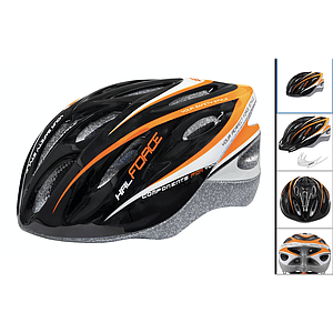 **FORCE HAL HELMET BLACK/ORANGE/WHITE S/M