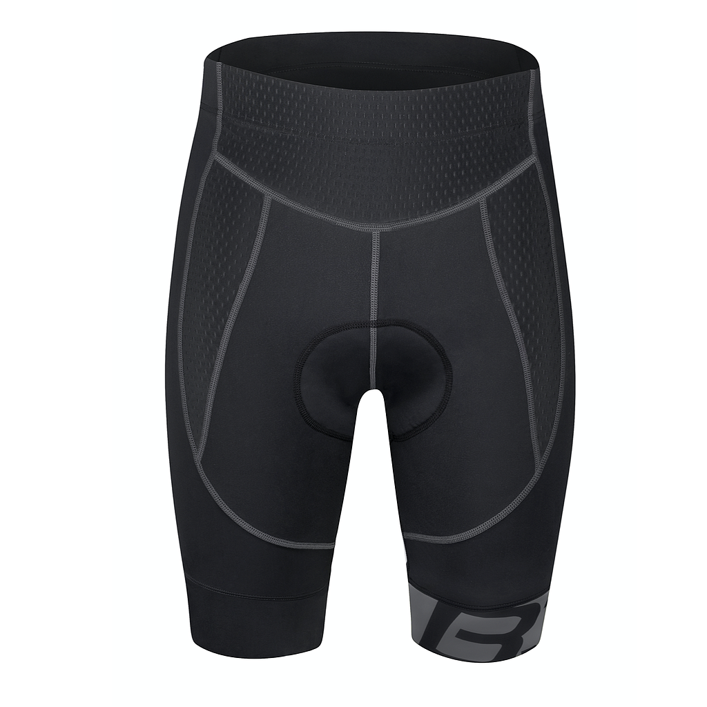 **FORCE B30 WAIST SHORTS  WITH PAD,BLACK-GREY S