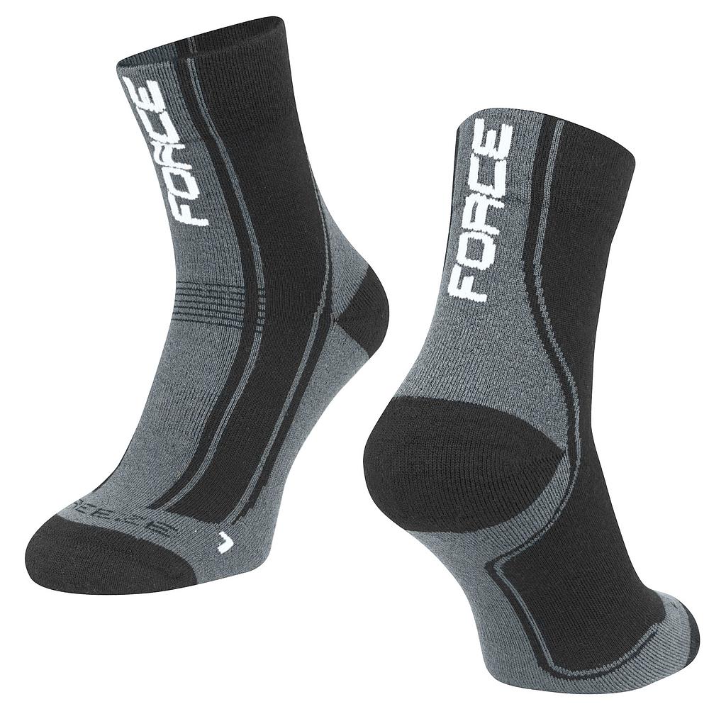 **FORCE FREEZE SOCKS BLACK/GREY S/M
