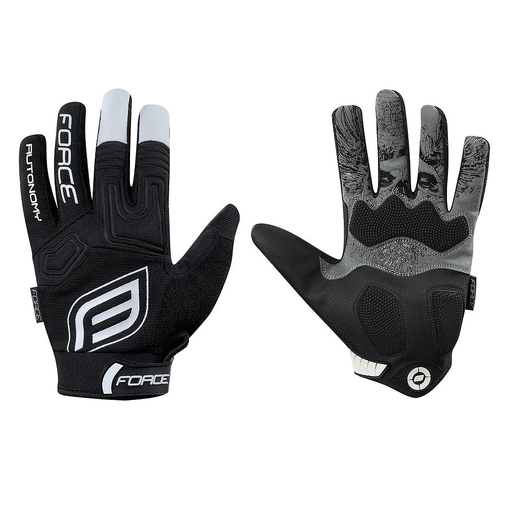 **FORCE MTB AUTONOMY GLOVES BLACK LARGE