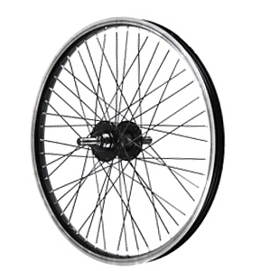 BMX FRONT WHEEL 48 SPOKE 10MM AXLE 20 X 1.75 BLACK