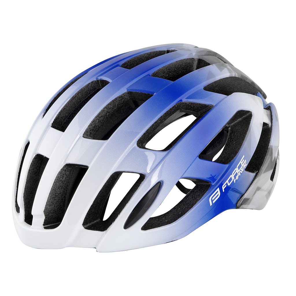 ** FORCE HAWK HELMET S-M, WHITE - BLUE