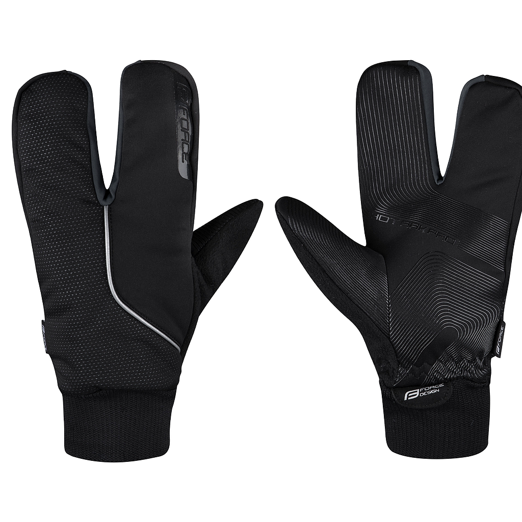 **FORCE F HOT RAK PRO WINTER GLOVES XL, BLACK