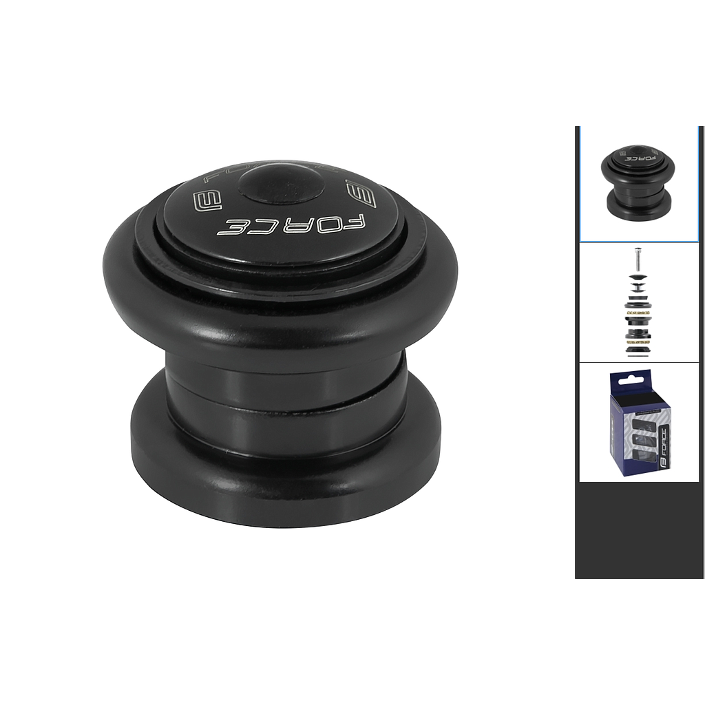FORCE AHEAD HEADSET 1.1/8&quot; BLACK