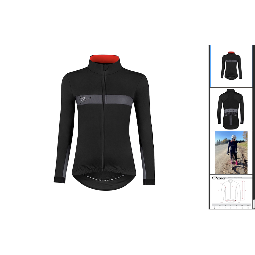 **FORCE BRIGHT LADY WINTER JACKET L ,BLACK