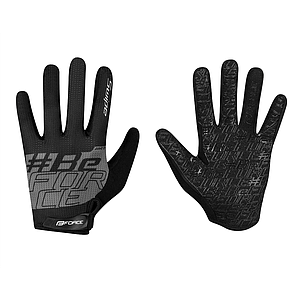 **FORCE SWIPE MTB GLOVES LARGE BLACK-GREY