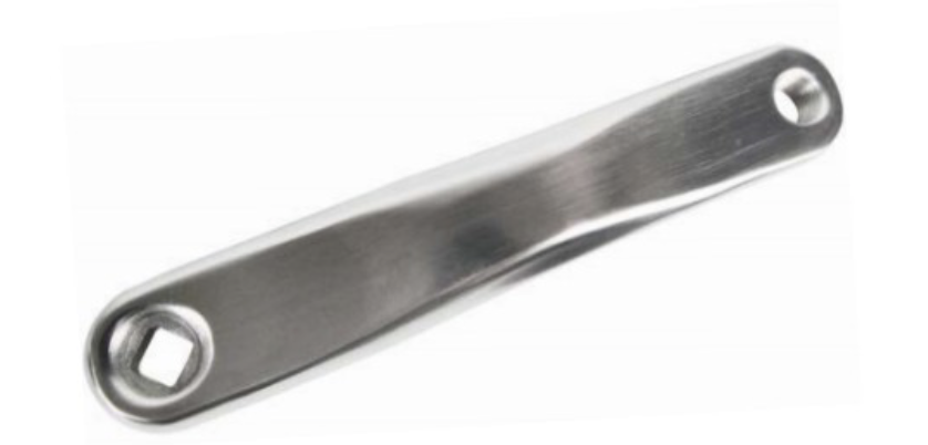 LEFT HAND COTTERLESS CRANK POLISHED SILVER 170 ABX Distribution
