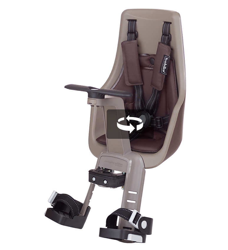**Bobike EXCLUSIVE MINI PLUS FRONT CHILDSEAT TOFFEE BROWN
