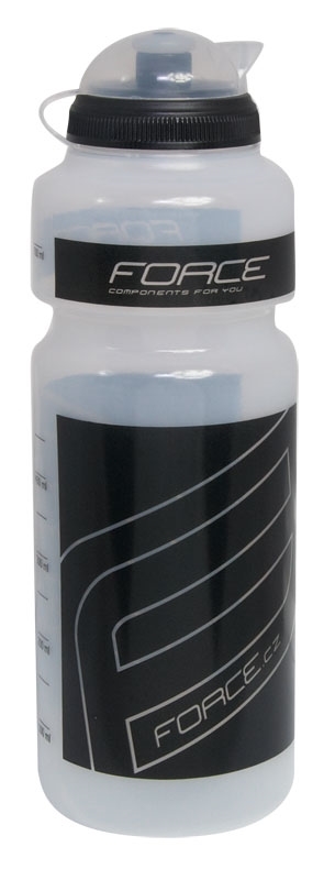 FORCE BOTTLE TRANSPARENT BLACK 0.50L