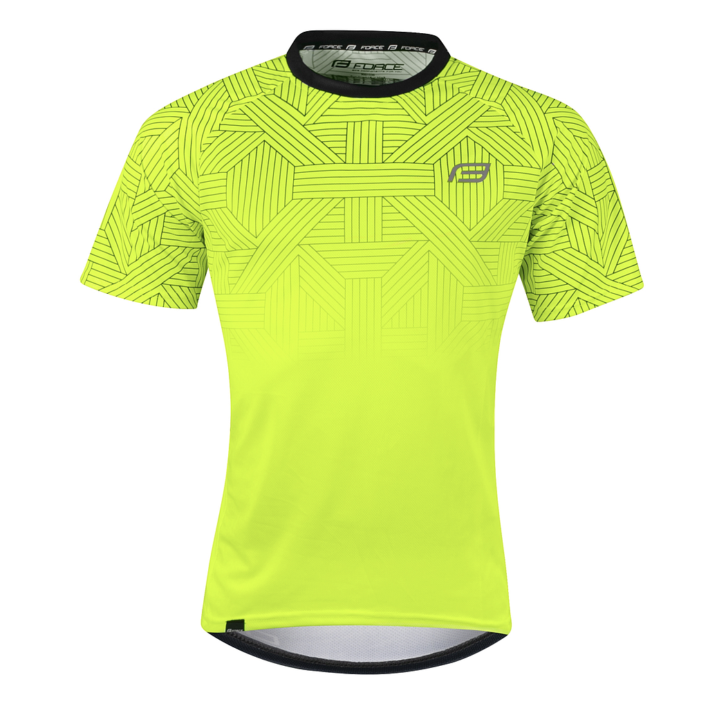 ** FORCE CITY SHORT SLEEVE JERSEY FLUO/BLACK X/LARGE