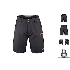 FORCE BLADE MTB SHORTS WITH SEPERATE PAD S BLACK