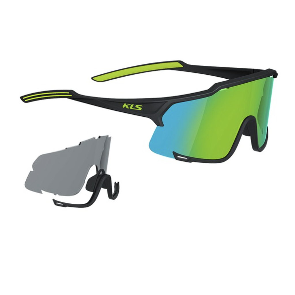 **KELLYS DICE SUNGLASSES SHINNY BLACK LIME