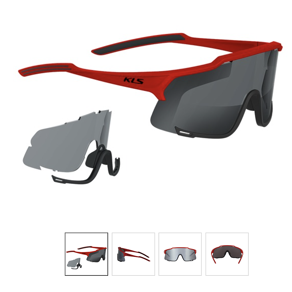 **KELLYS DICE SUNGLASSES SHINNY RED